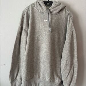 Nike Heather Gray Fleece Hoodie